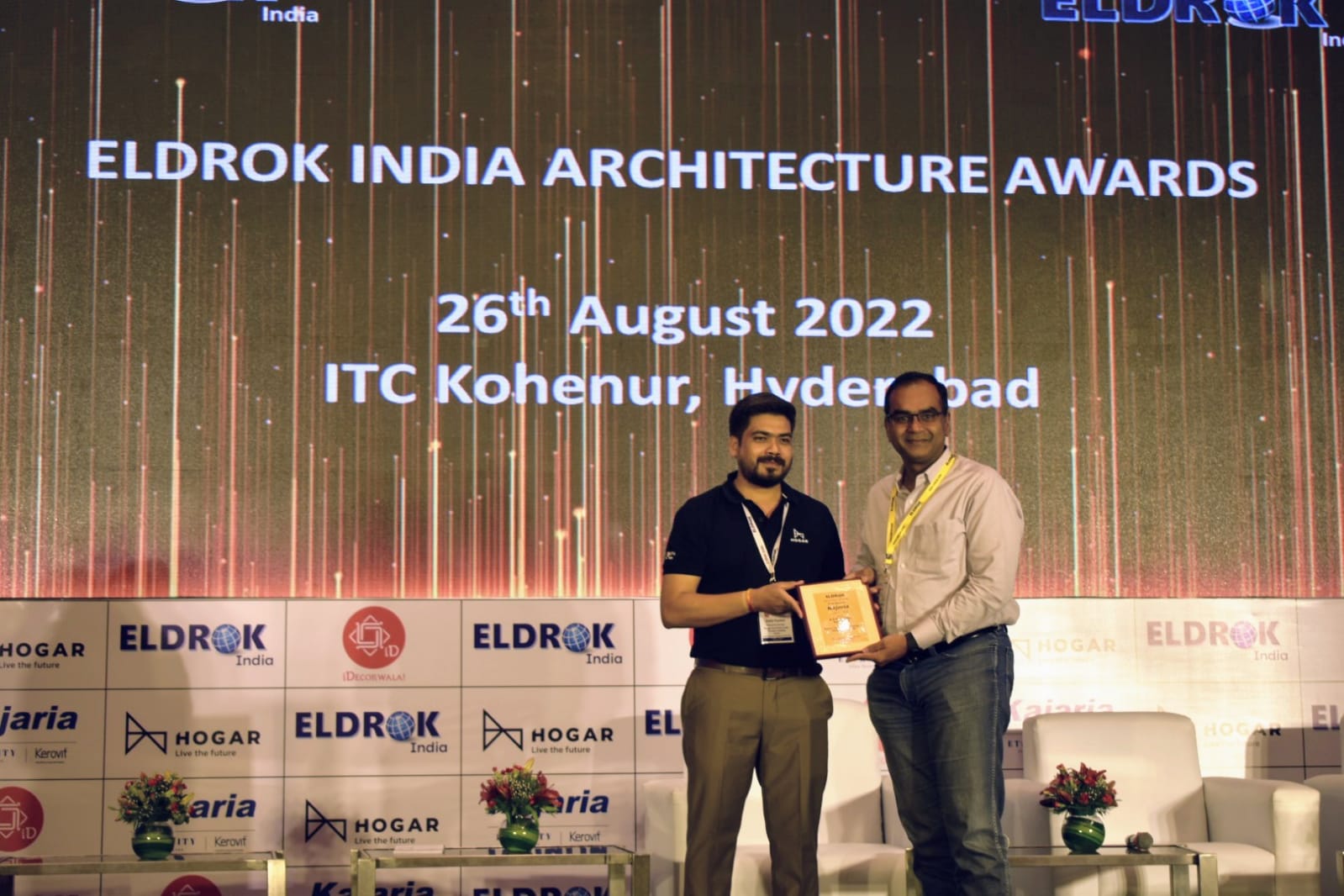Nidhish Reciving Eldrok Award 2022